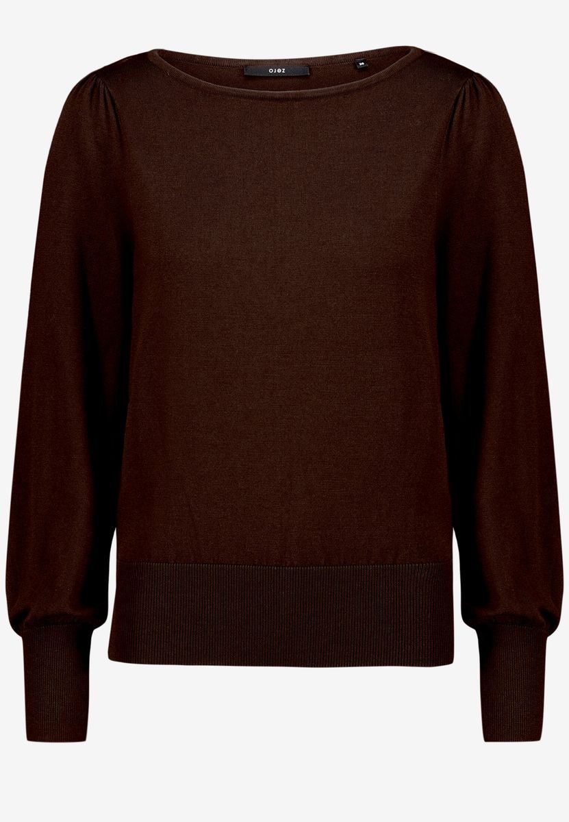Feinstrickpullover  mit U-Boot Ausschnitt