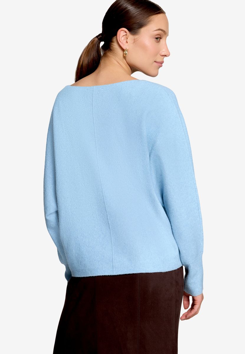 Strickpullover mit Fledermausärmeln