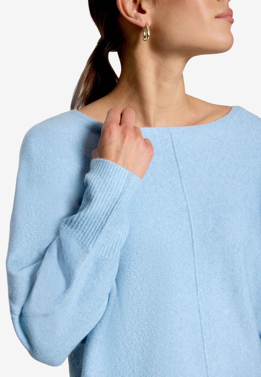 Strickpullover mit Fledermausärmeln