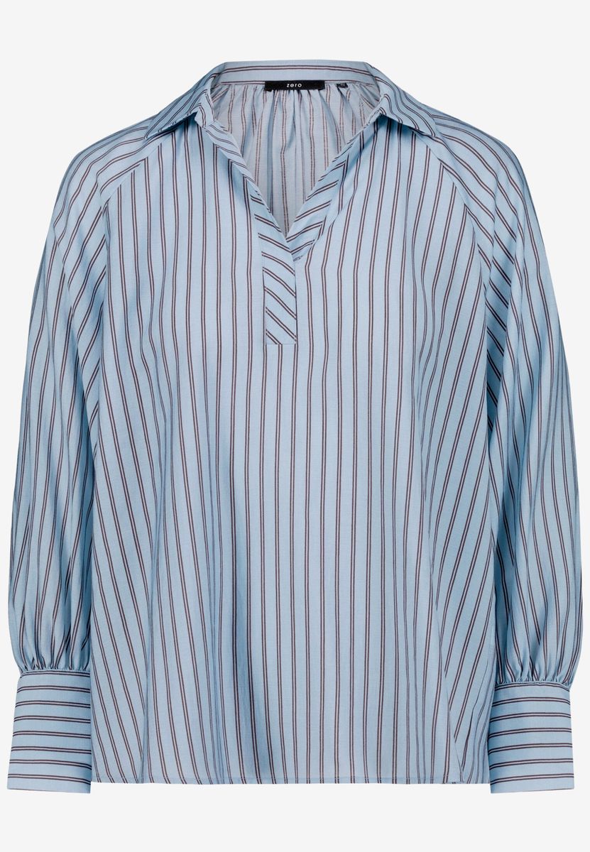 Gestreifte Bluse  mit Hemdkragen