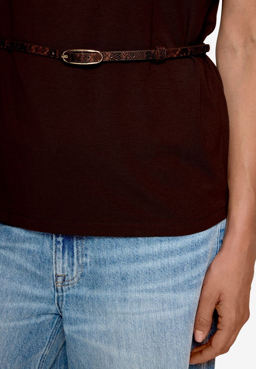 T-Shirt  mit Gürtel