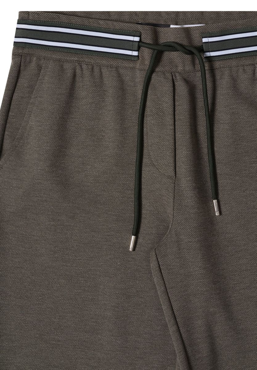 High Waist Straight Leg Hose mit Dessin