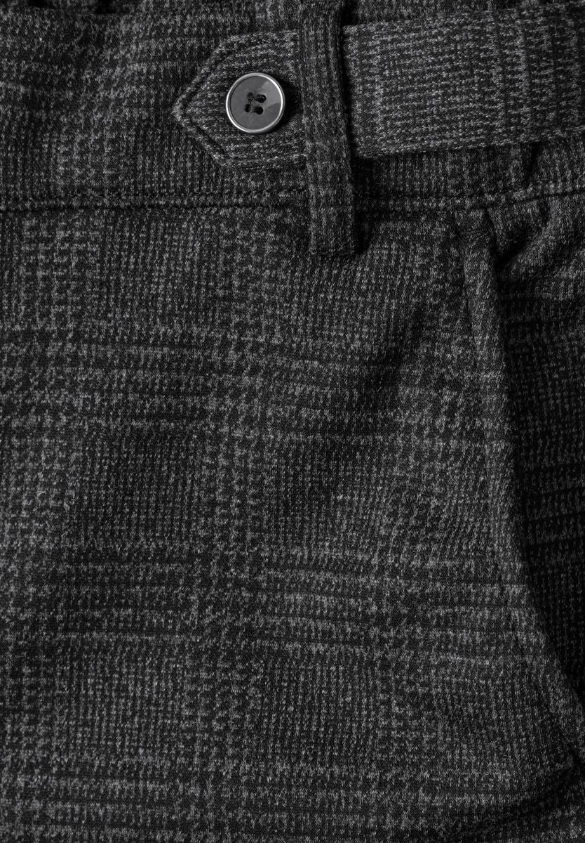 High Waist Wide Leg Hose mit Karomuster