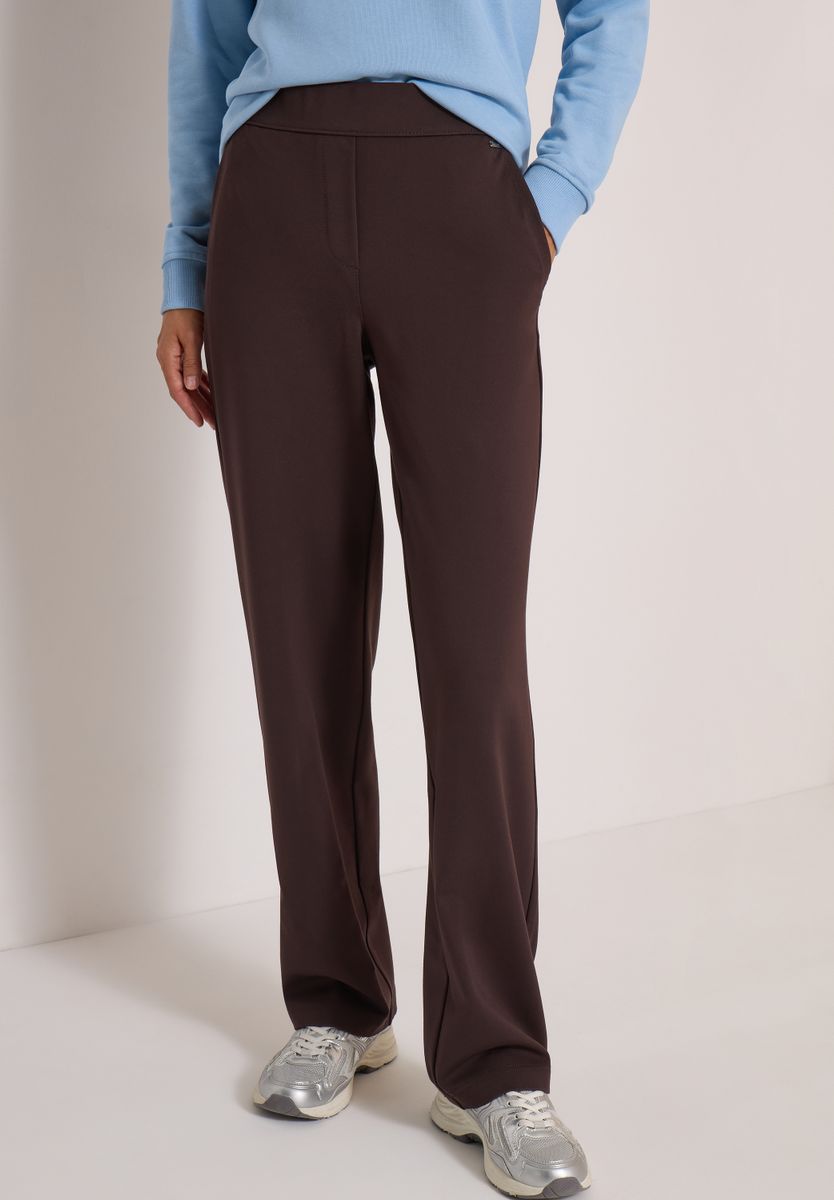 High Waist Straight Leg Hose im Loose Fit