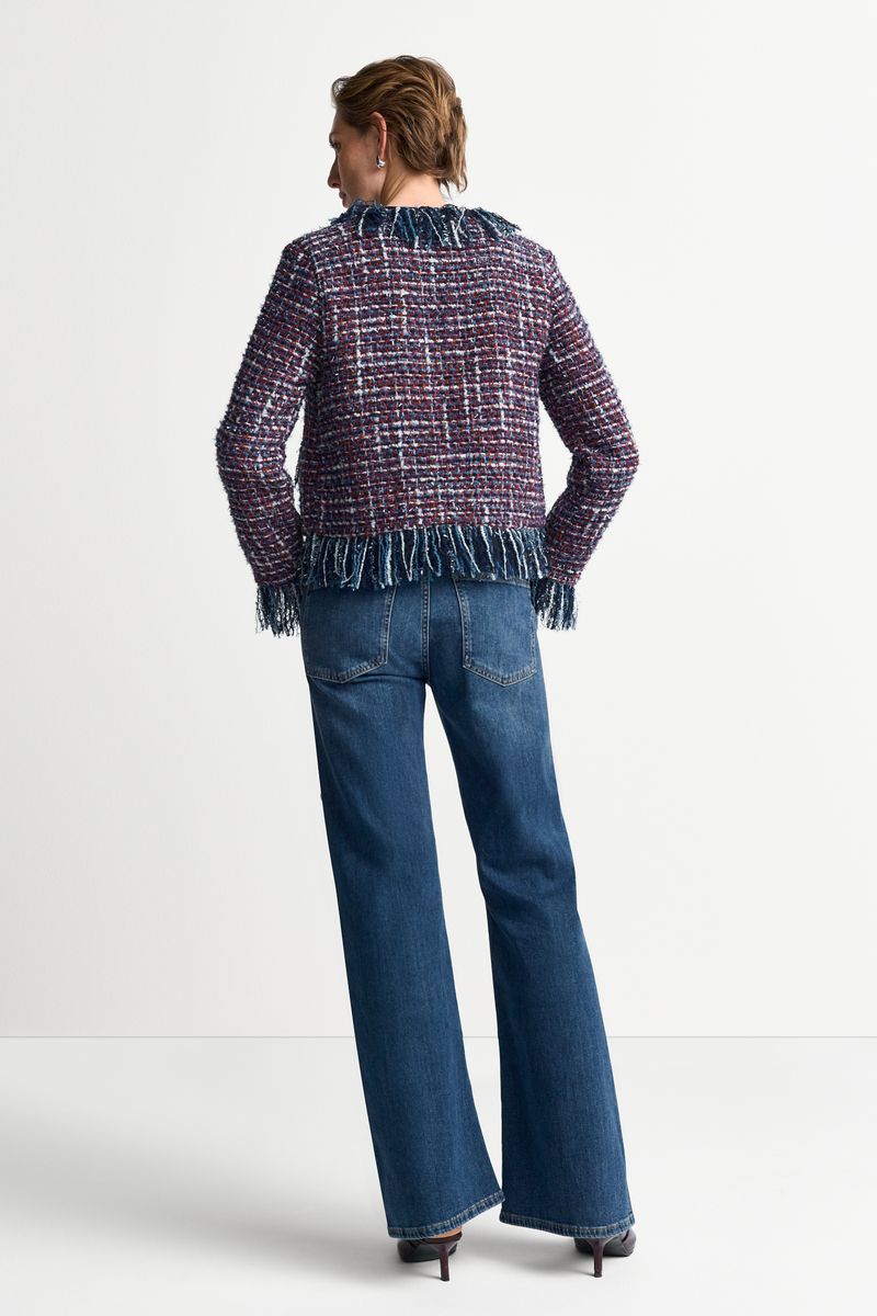 Fringed Boucle Jacket