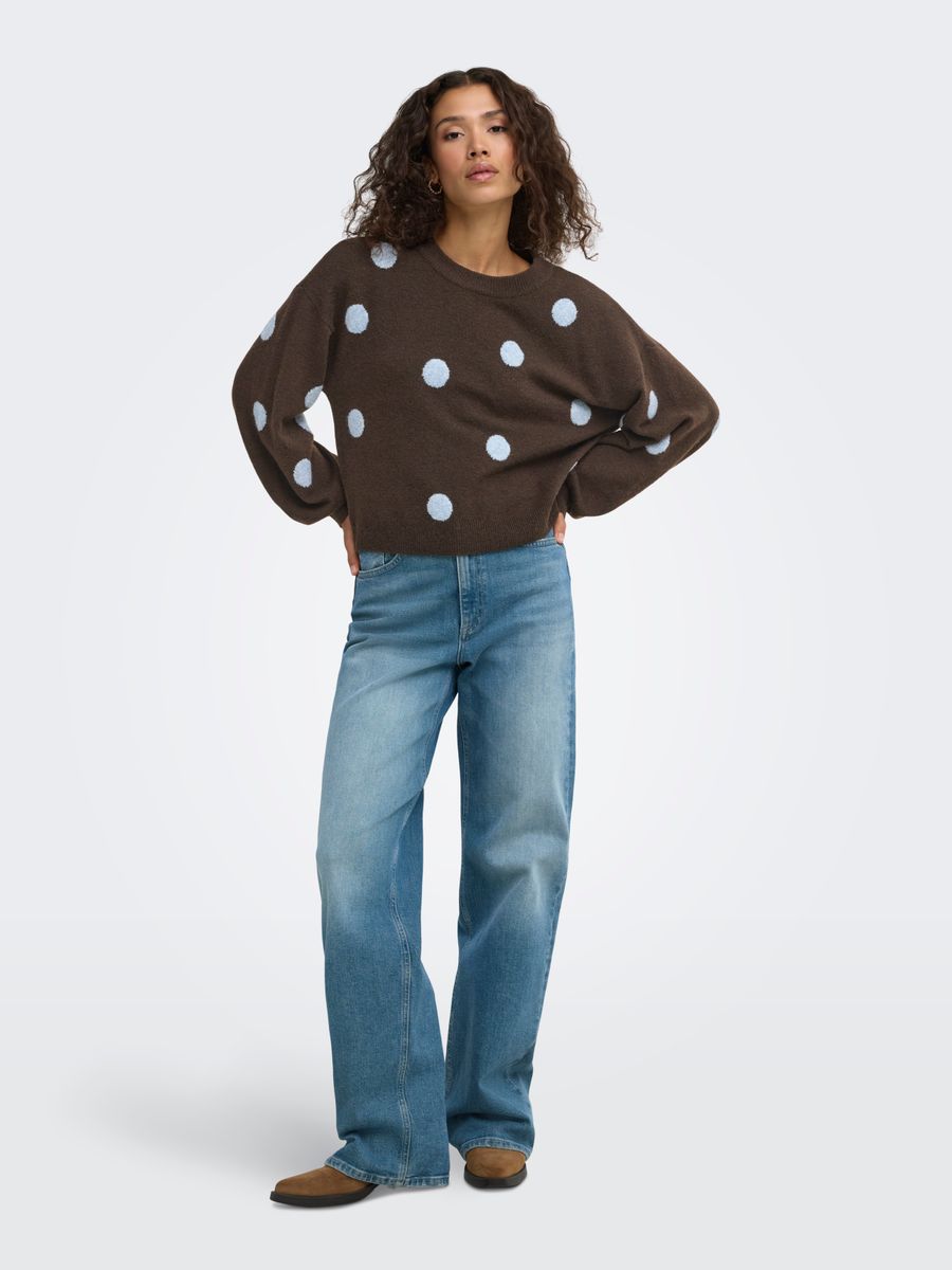 ONLRICA LS DETAIL O-NECK CC KNT