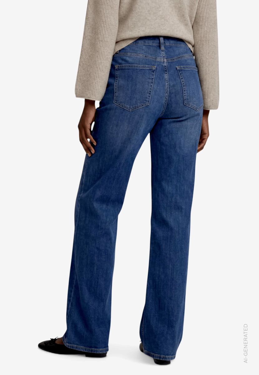 Damen Jeans  mit Zierknöpfen