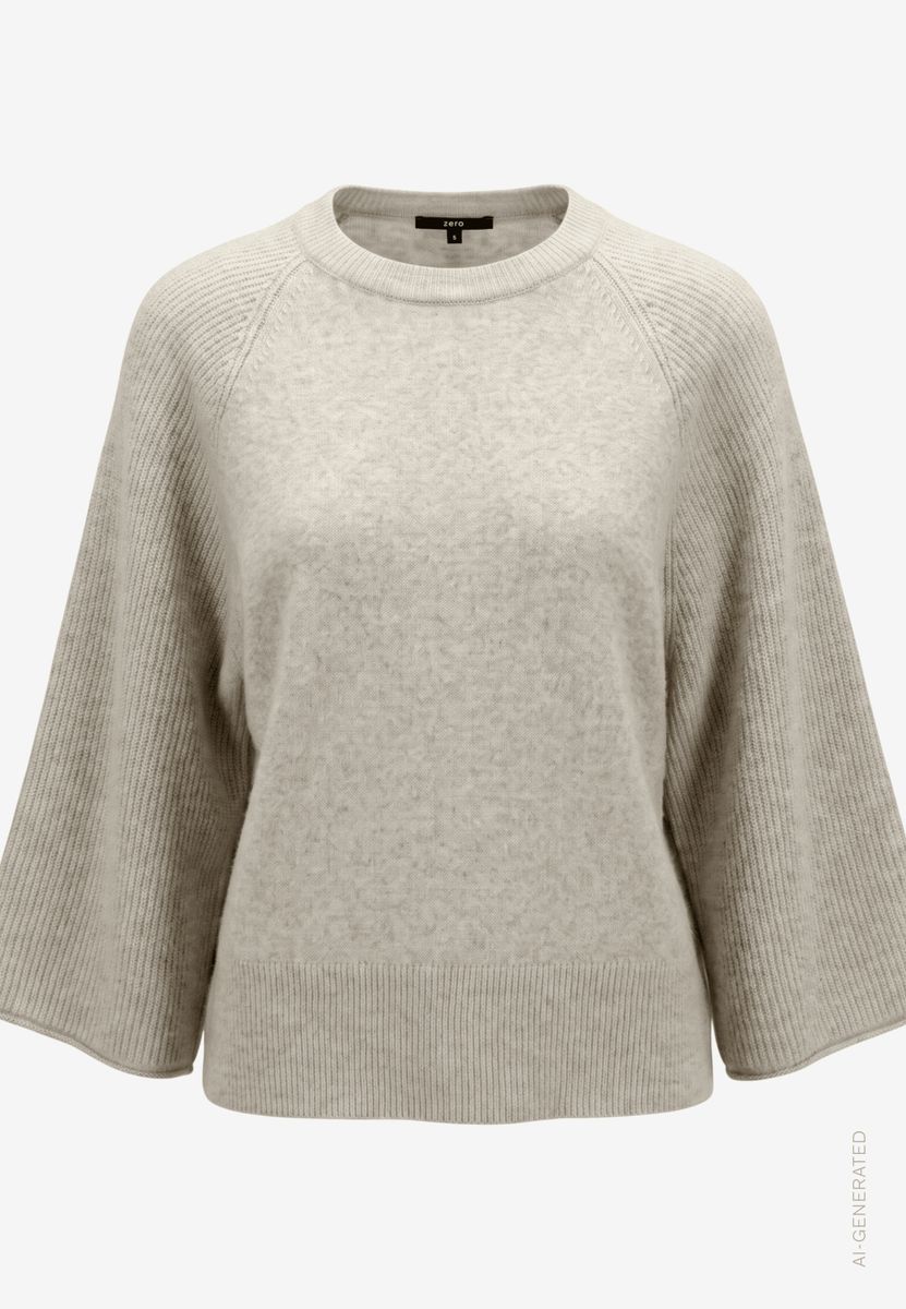Damen Strickpullover  mit Fledermausärmeln