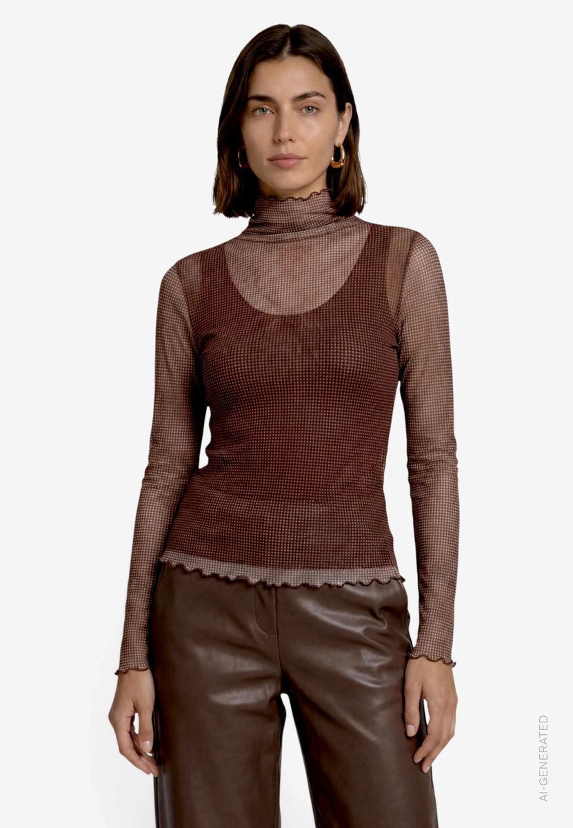 Damen Langarmshirt mit Muster