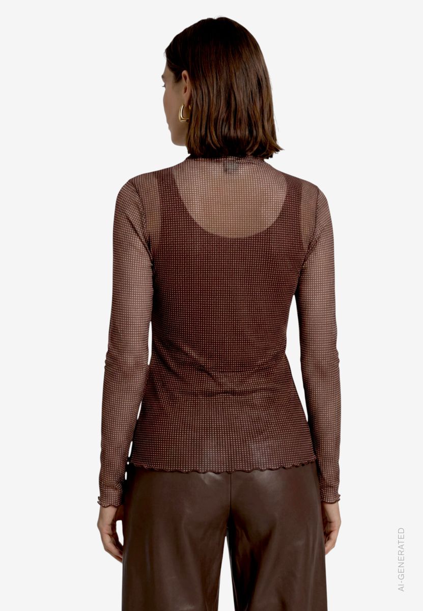 Damen Langarmshirt mit Muster