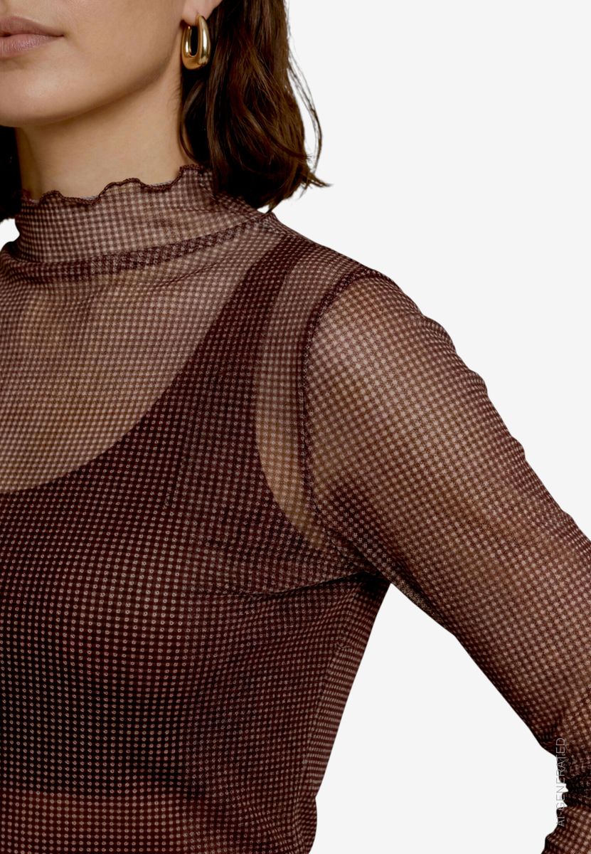 Damen Langarmshirt mit Muster