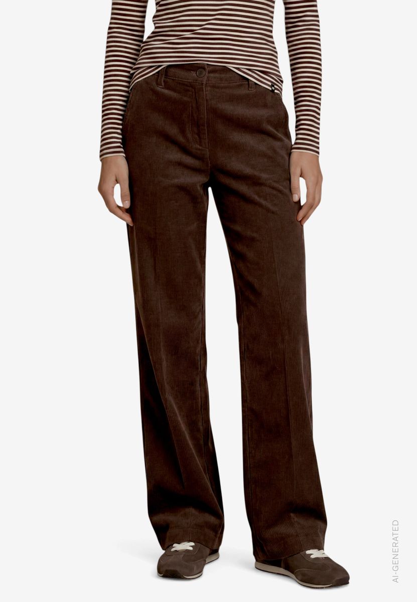 Damen Cordhose  mit Bügelfalte