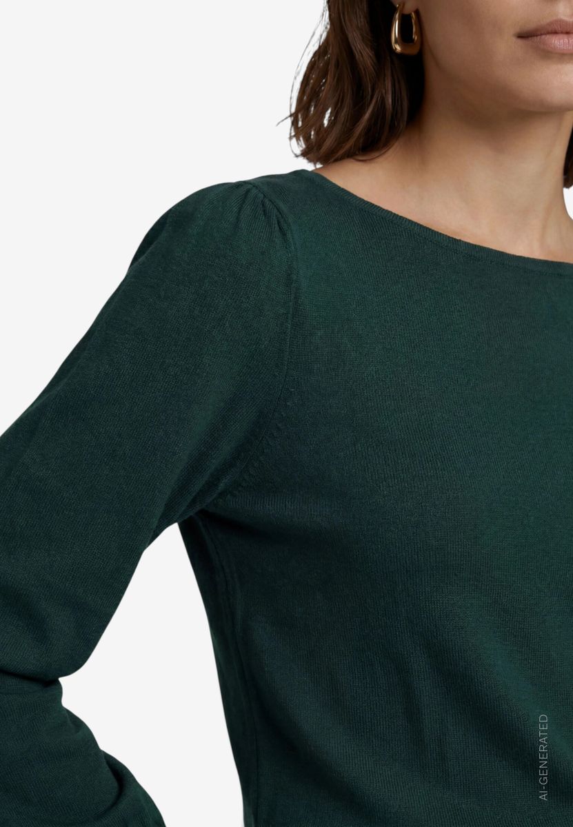 Feinstrickpullover  mit U-Boot Ausschnitt