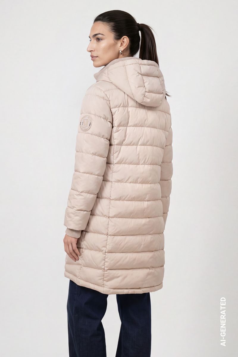 Steppmantel mit Lurex