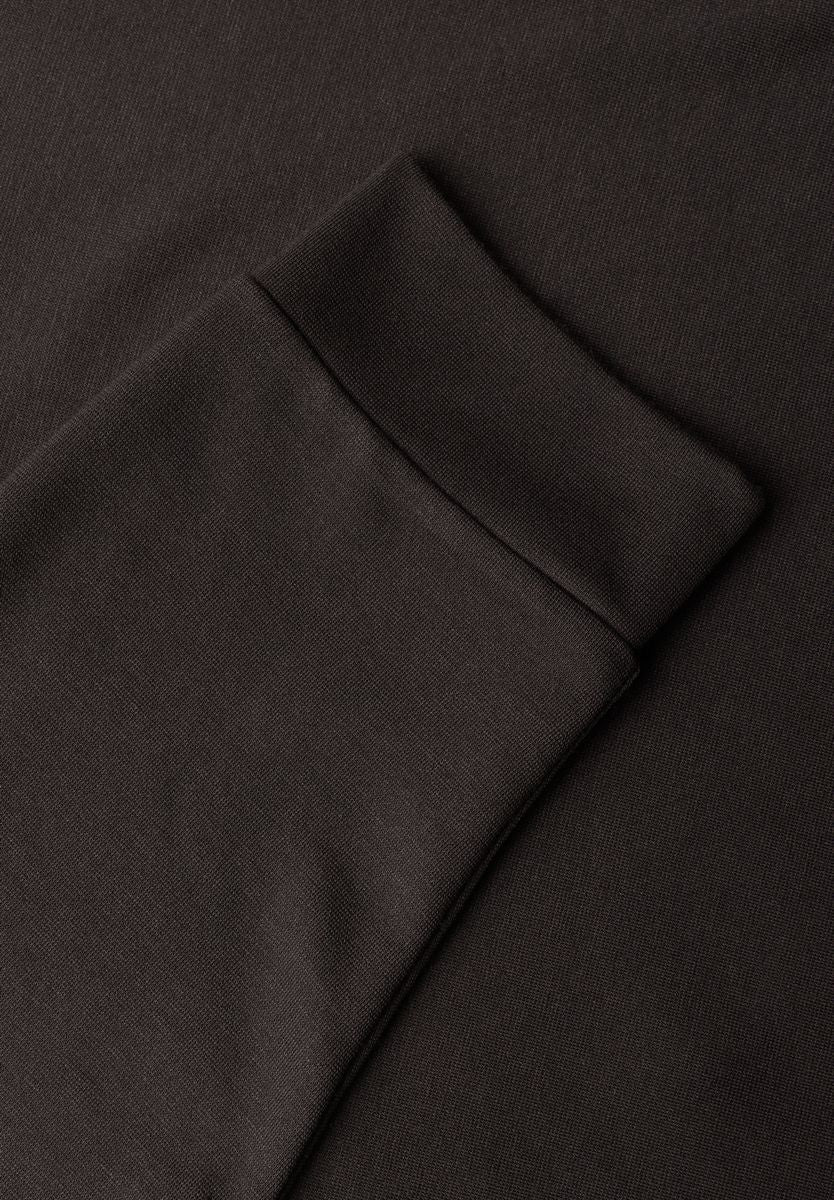 3/4-Arm Shirt mit Spitzenkante am Saum
