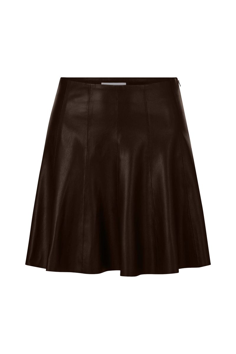 Fake Leather Skirt