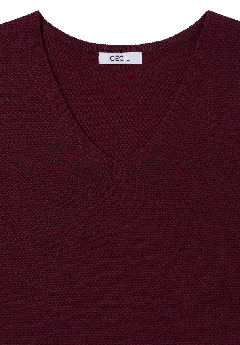 Pullover im Two-Tone-Look mit V-Neck