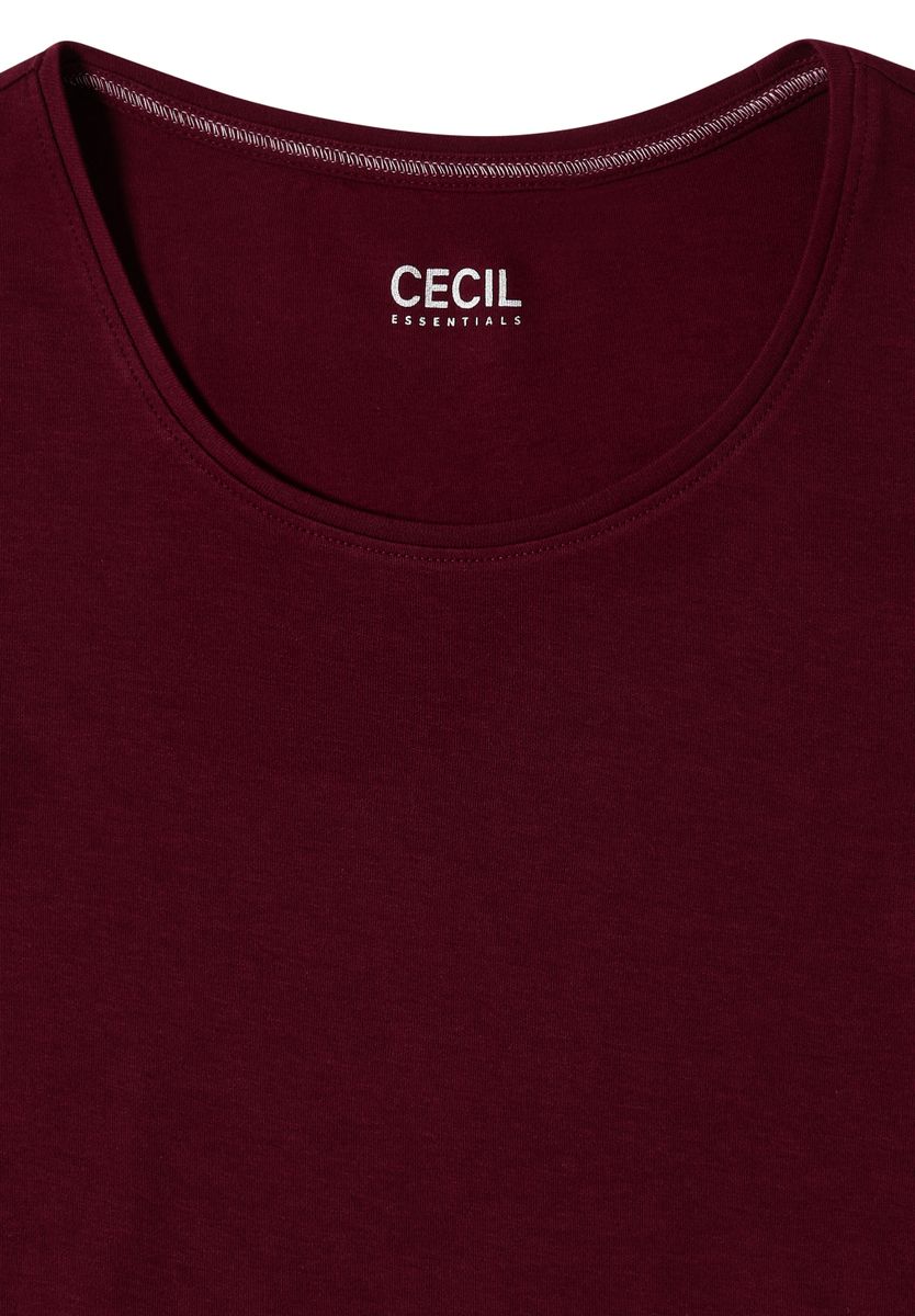 Basic Langarm Shirt mit Rundhals