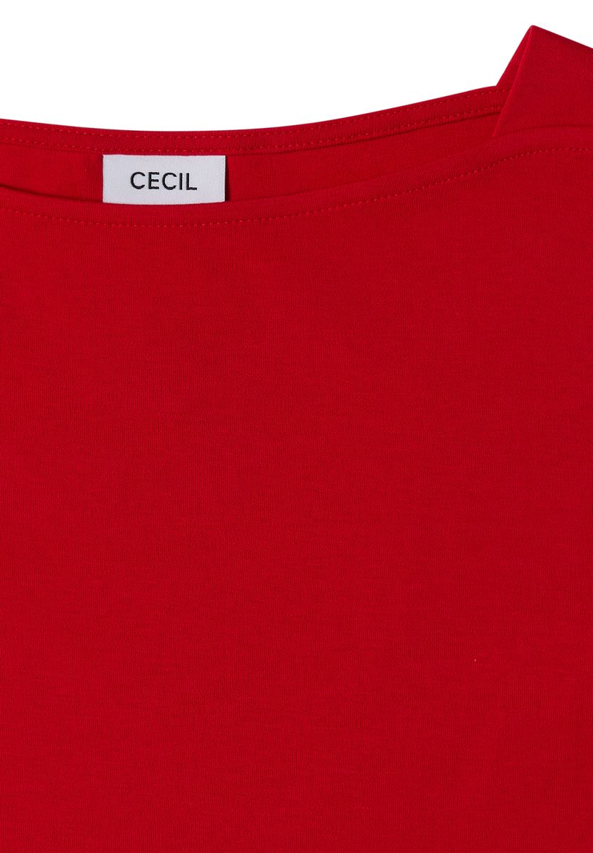 Basic Shirt mit U-Boot-Ausschnitt