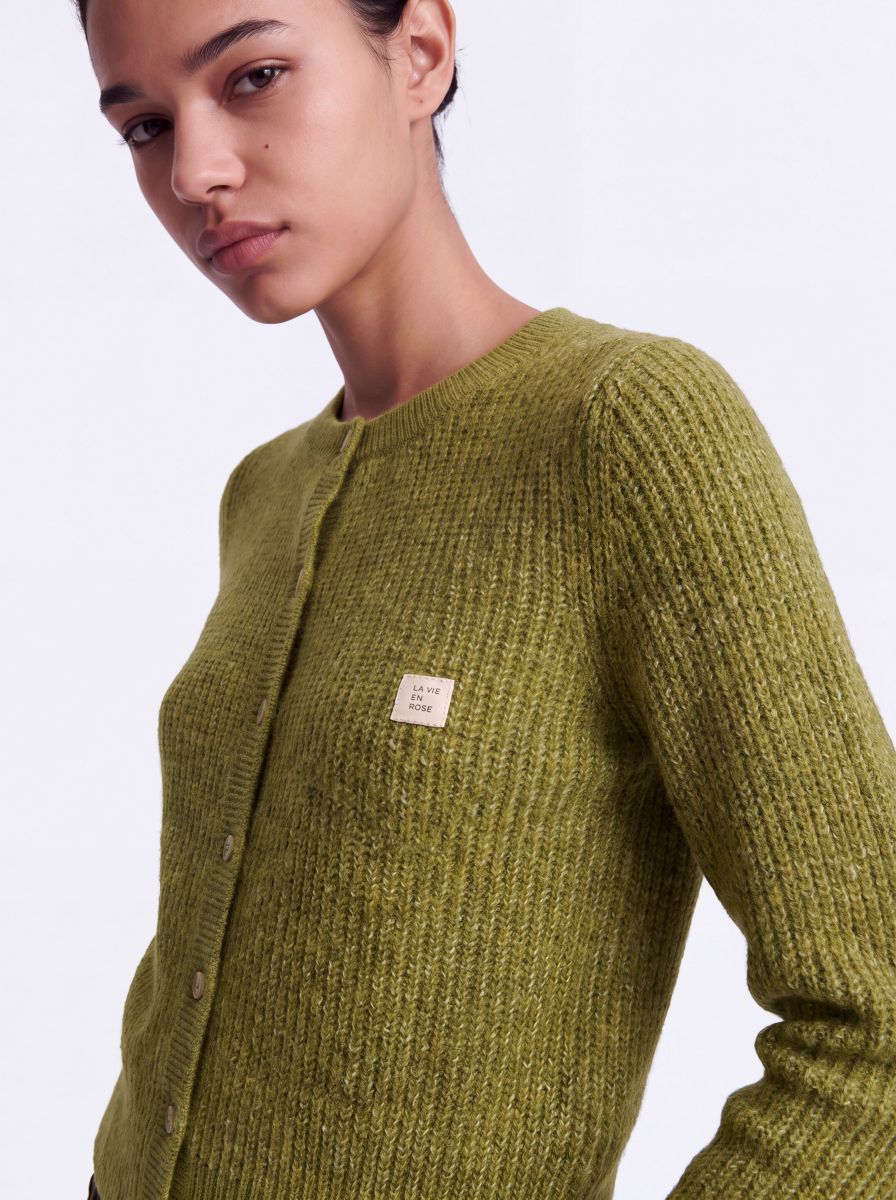 ONLVIGGA LS O-NECK BADGE CARDIGAN KNT
