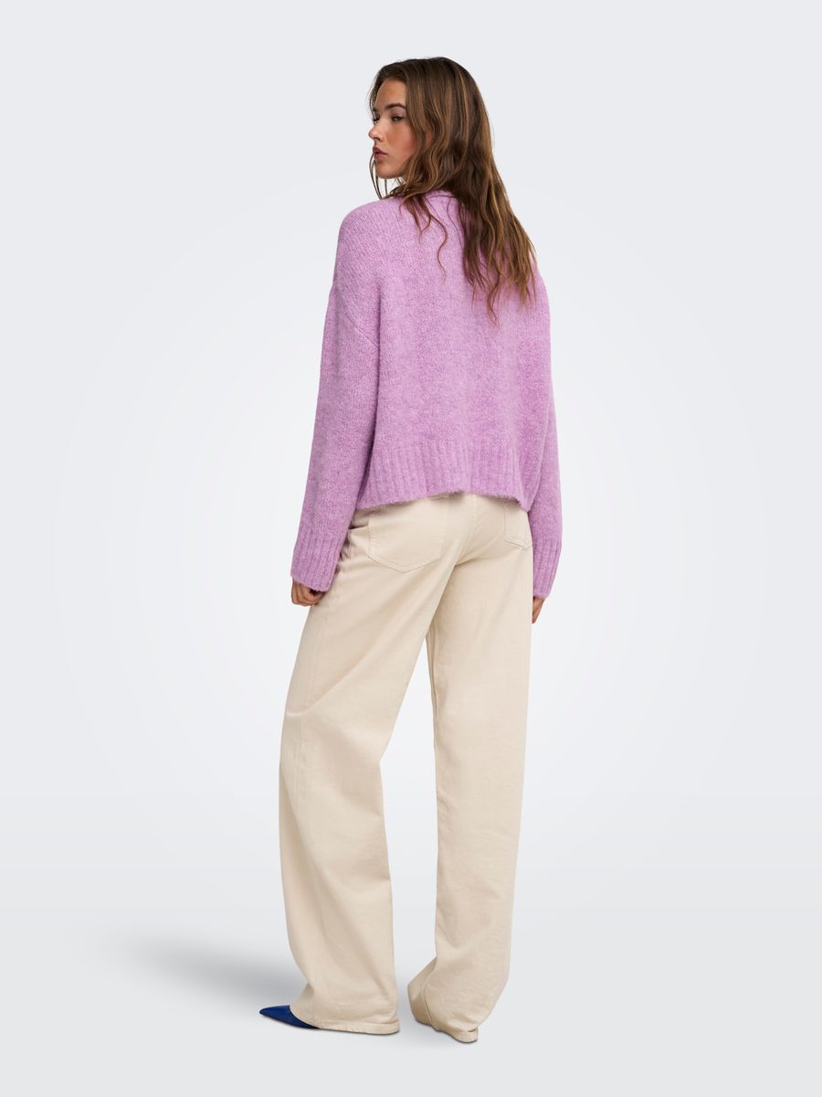 ONLFIONA LS LOOSE V-NECK KNT