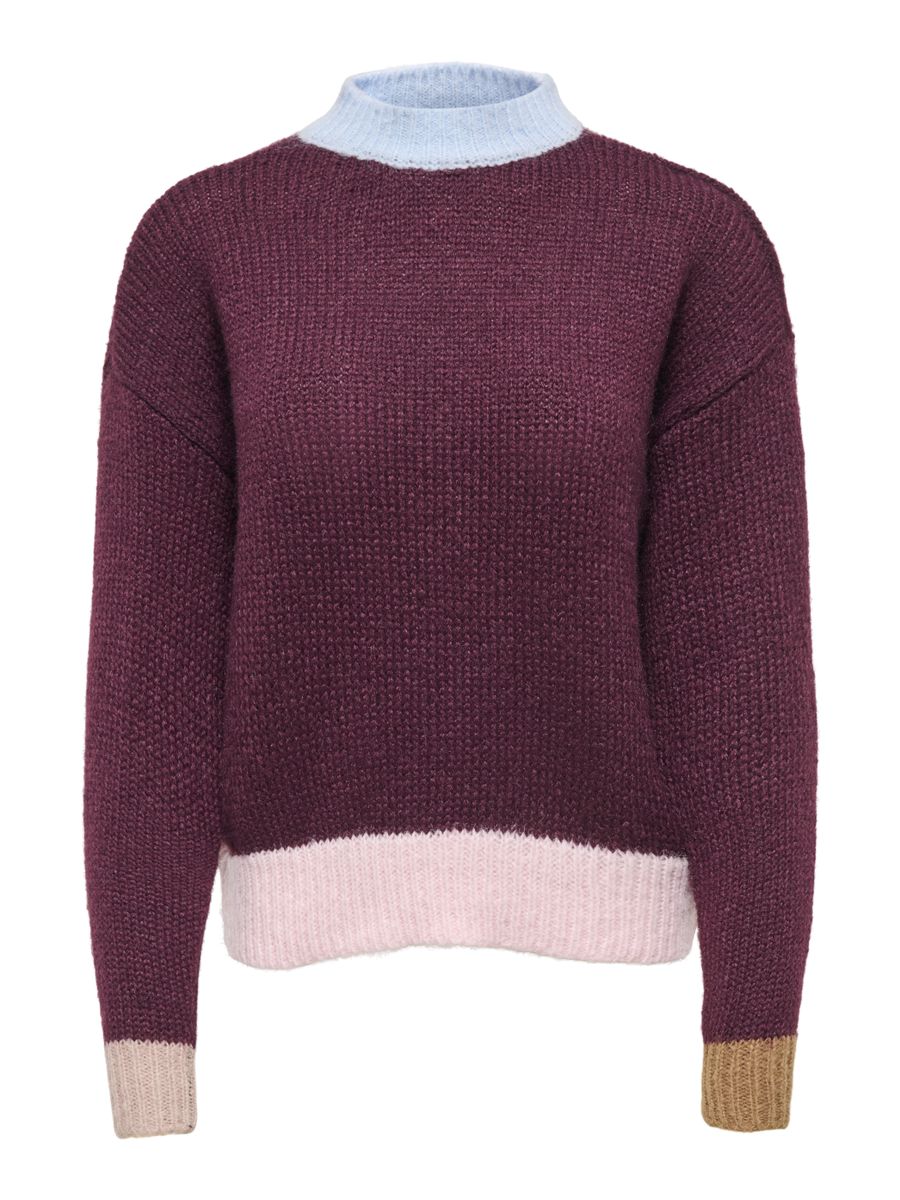 ONLOLINA LS CONTRAST HIGHNECK CC KNT