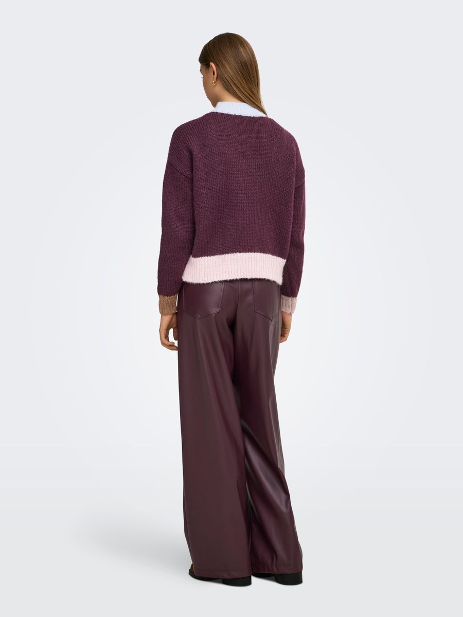 ONLOLINA LS CONTRAST HIGHNECK CC KNT
