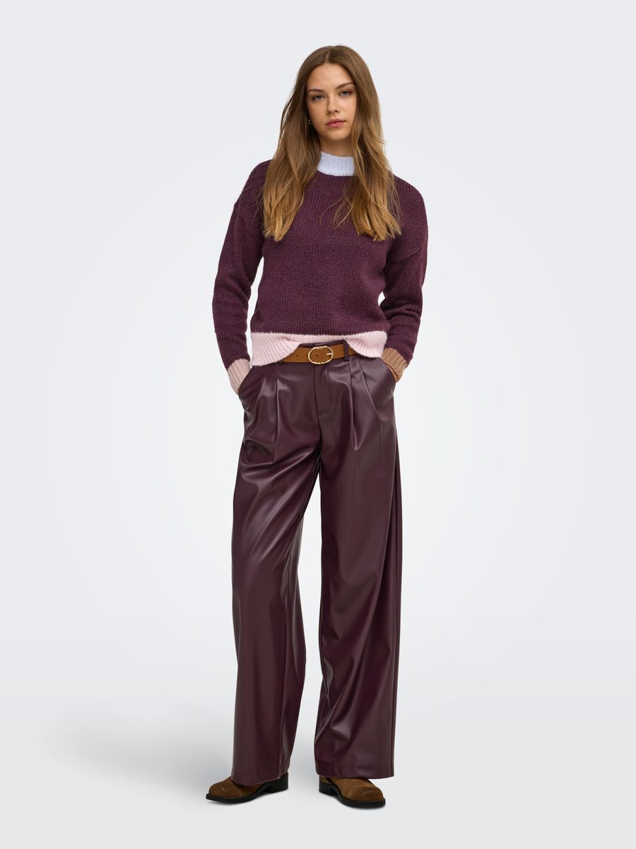 ONLOLINA LS CONTRAST HIGHNECK CC KNT