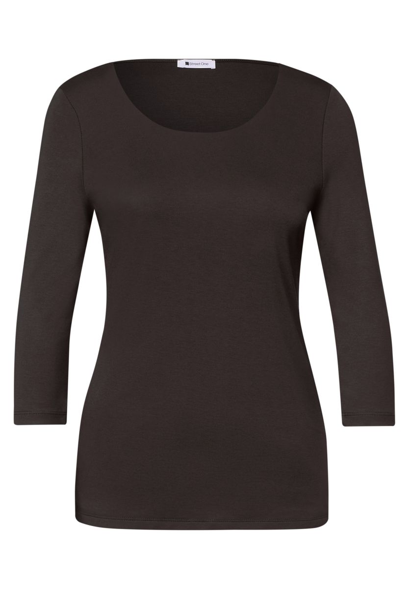 Basic T-Shirt mit 3/4 Arm