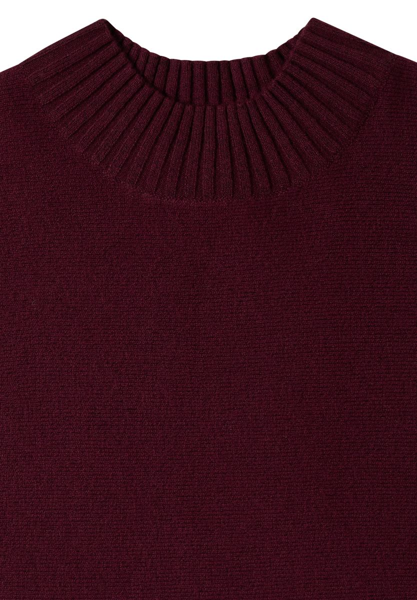 Dolman Pullover mit Turtle Neck