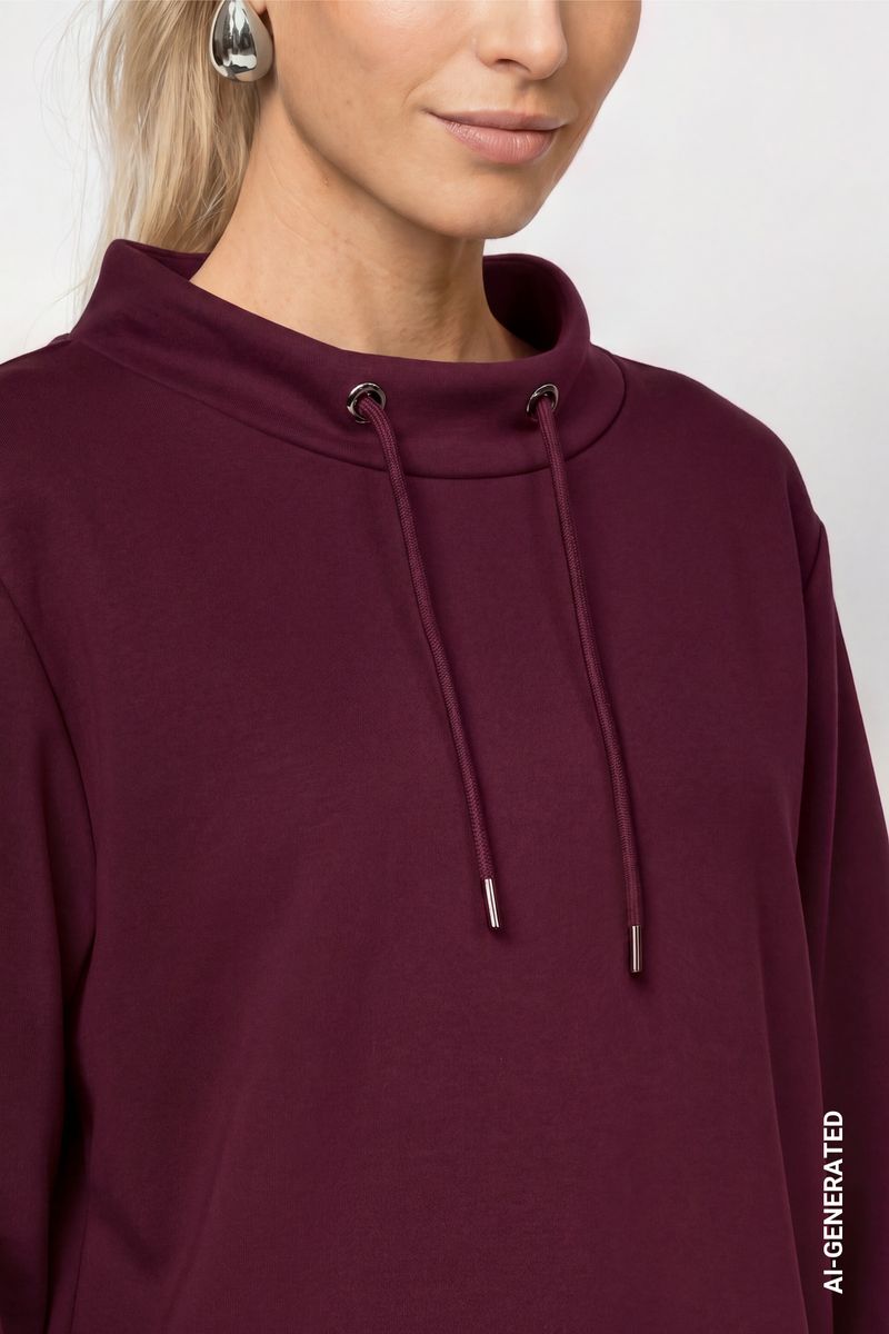 Sweatshirt mit Stehkragen