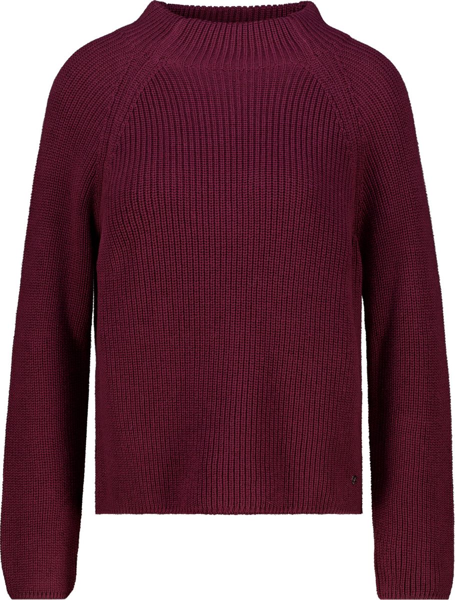 Strickpullover mit Stehkragen