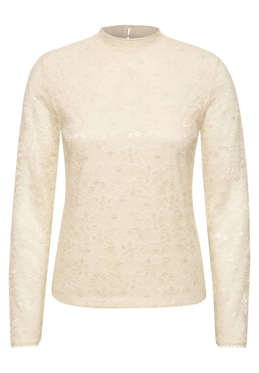 Langarm Shirt aus Spitze