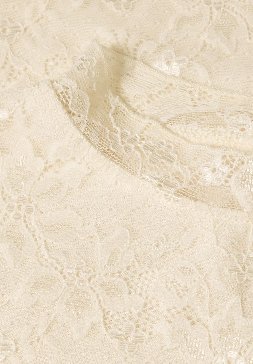 Langarm Shirt aus Spitze