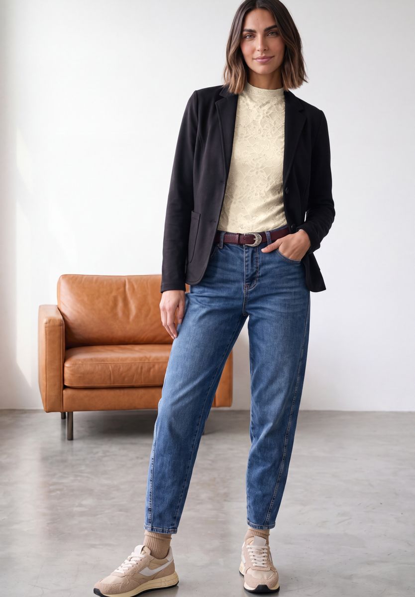 Langarm Shirt aus Spitze