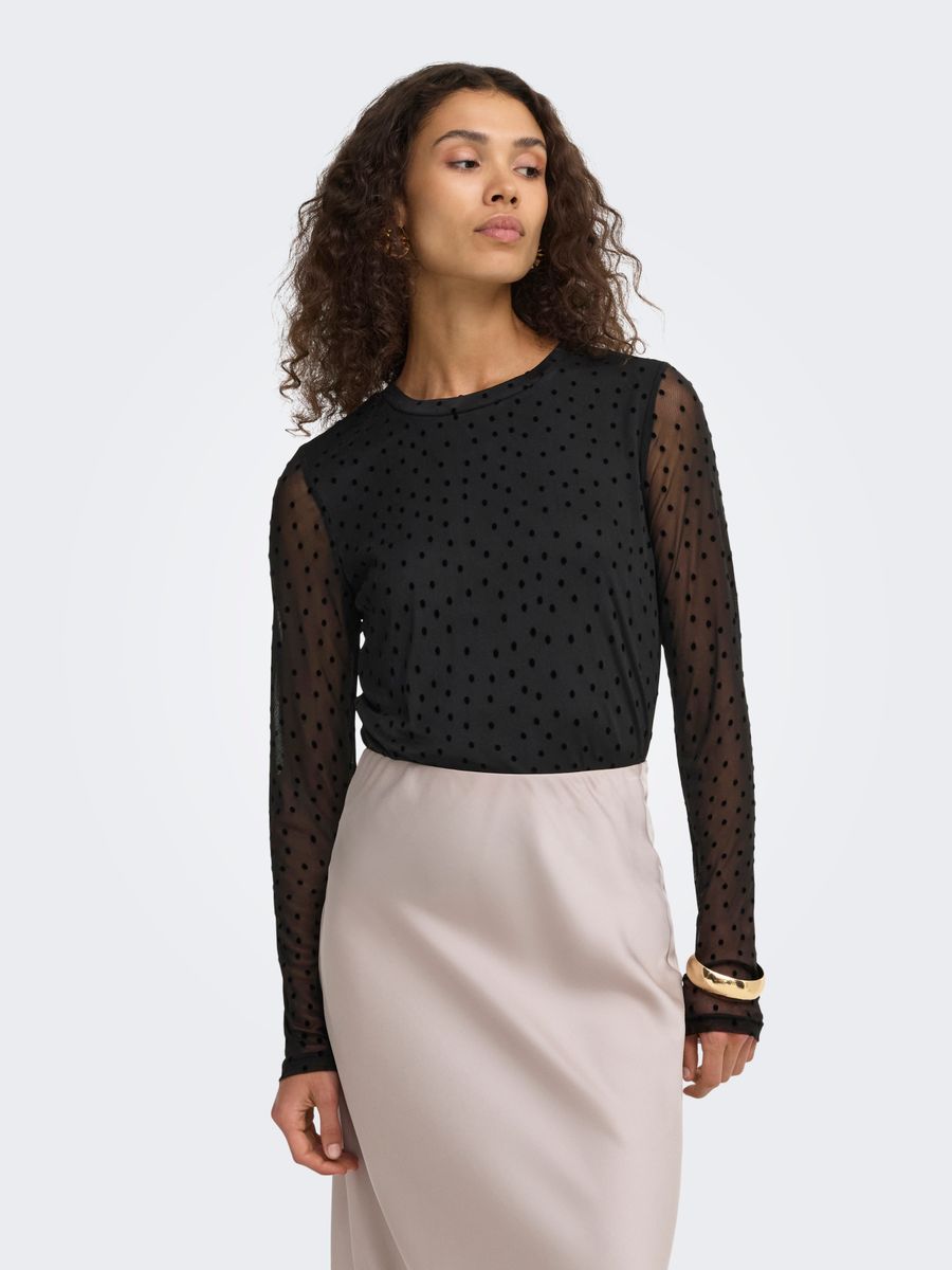 ONLNOVA L/S MESH TOP WVN