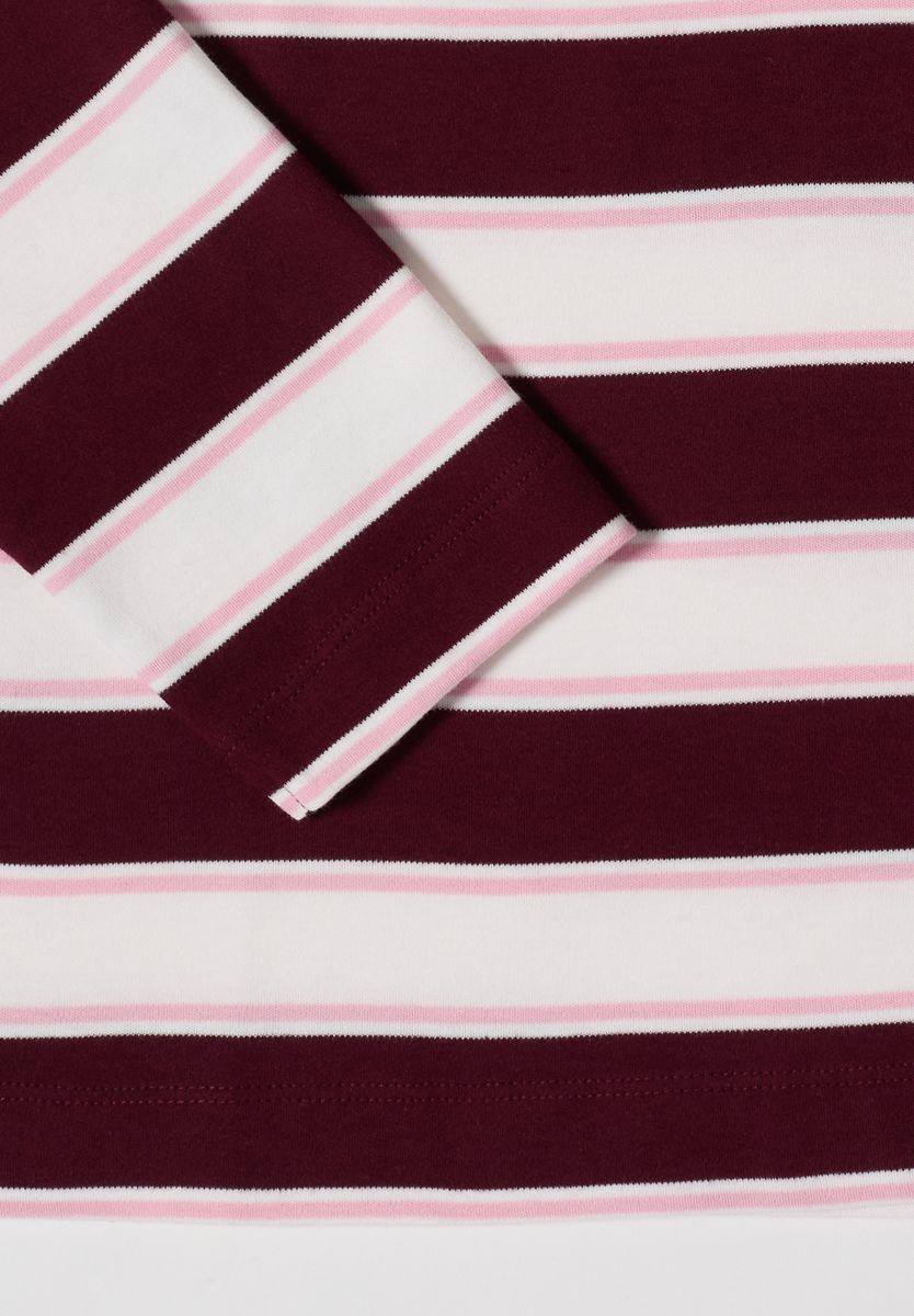 Langarm Poloshirt mit Knöpfen
