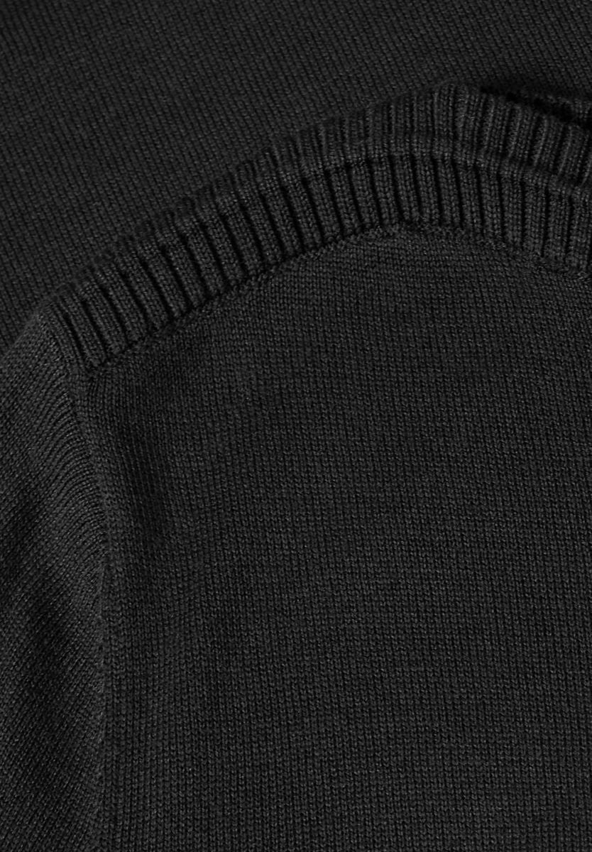 Basic Pullover mit U-Boot-Ausschnitt