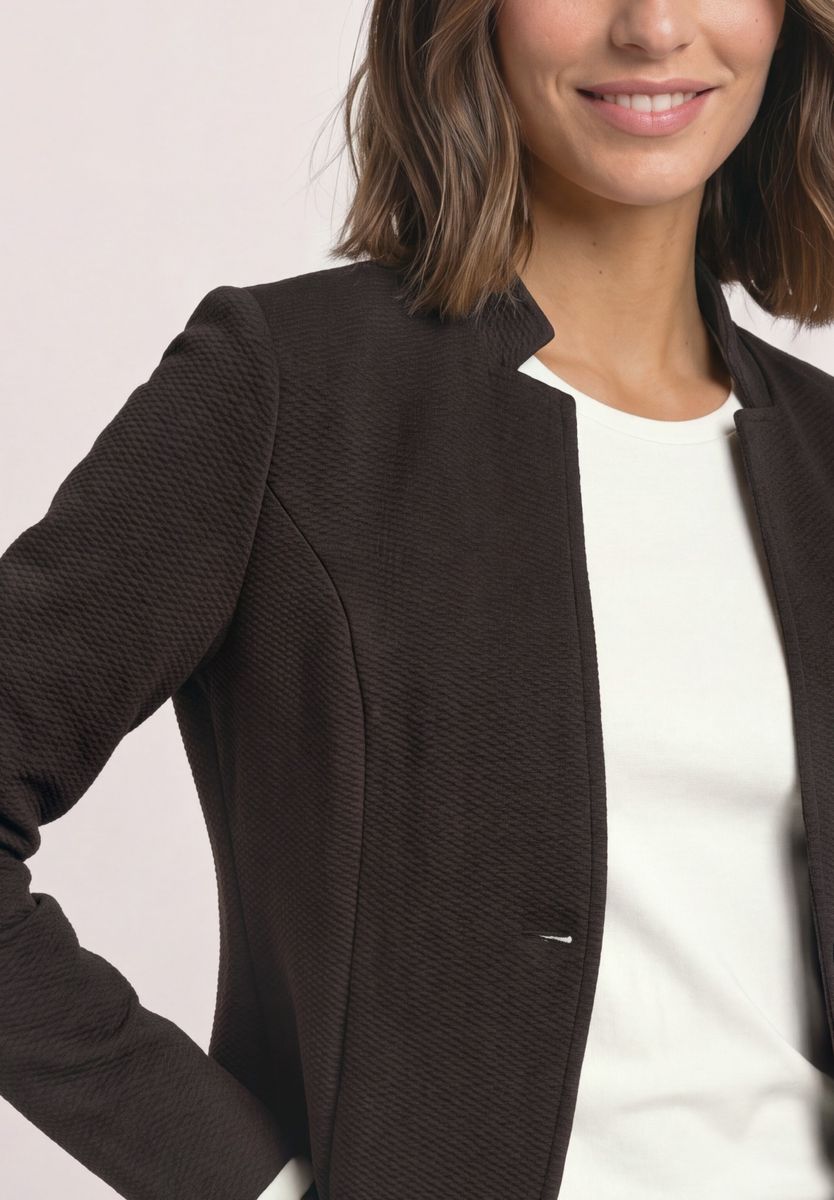 Blazer aus Jersey mit Struktur
