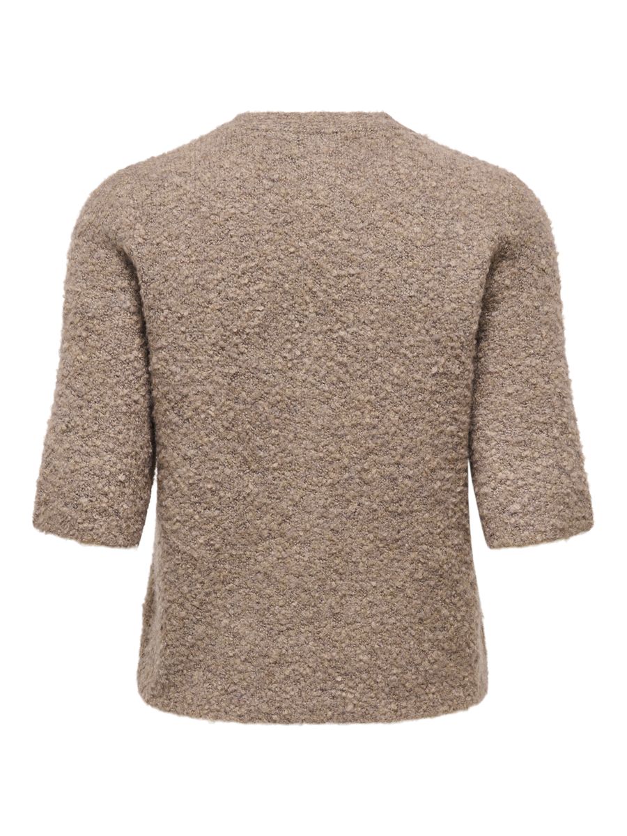 ONLBOUBLE SS V-NECK BUTTON CARDI KNT