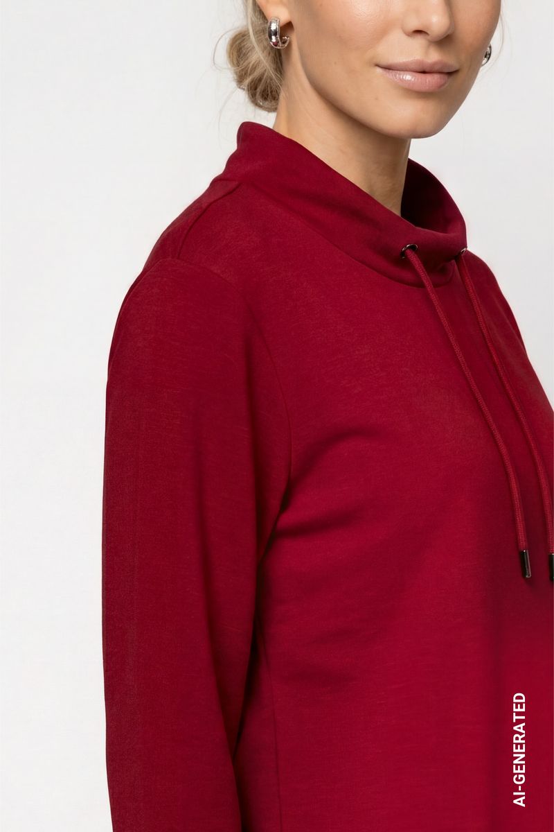Sweatshirt mit Stehkragen