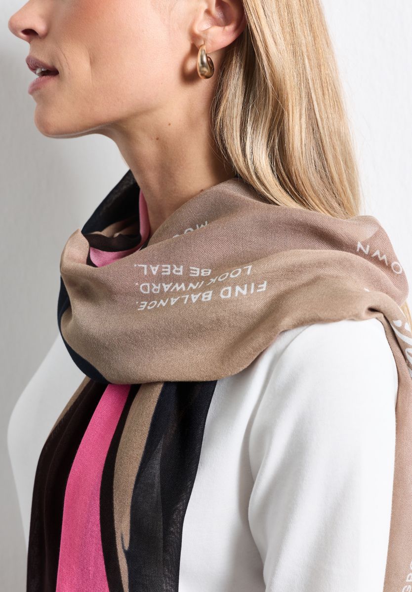 Langer Schal mit Print