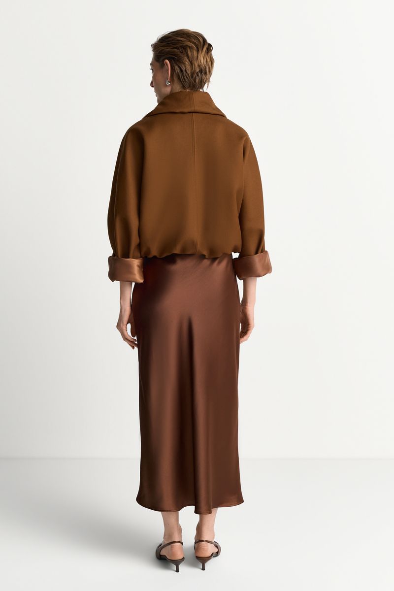 Satin Midi Skirt