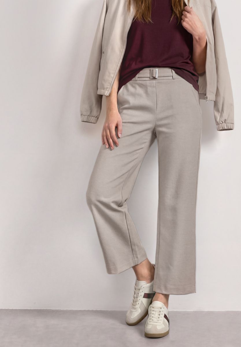 High Waist Culotte mit Schnallendetail