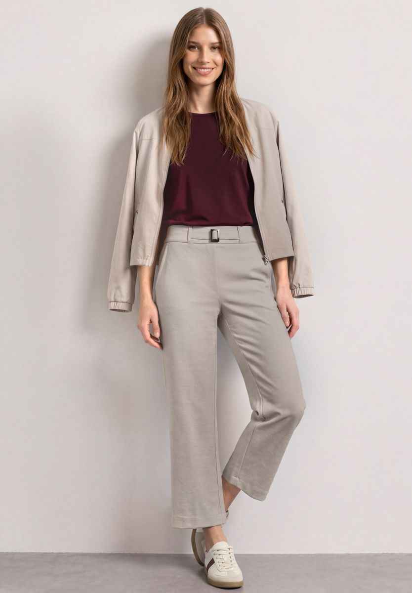 High Waist Culotte mit Schnallendetail