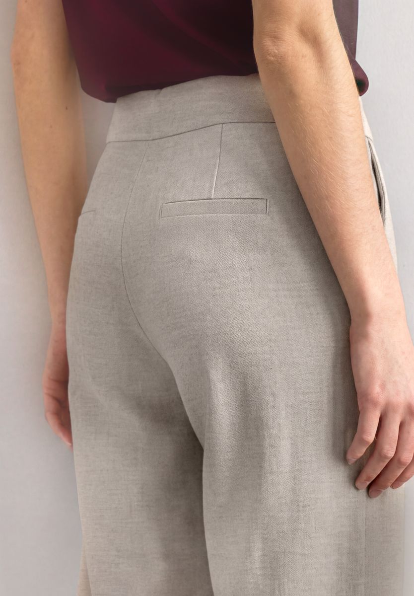 High Waist Culotte mit Schnallendetail
