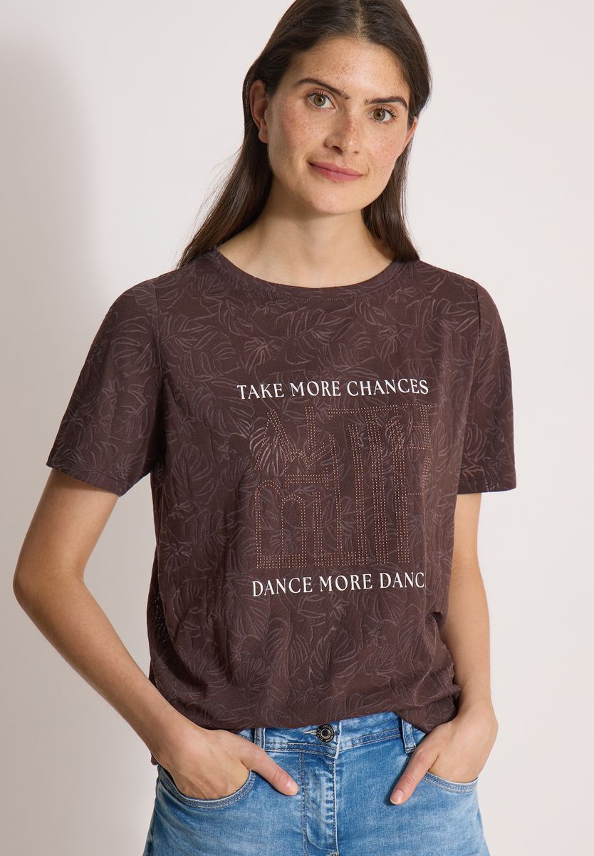 T-Shirt in Ausbrenner-Optik