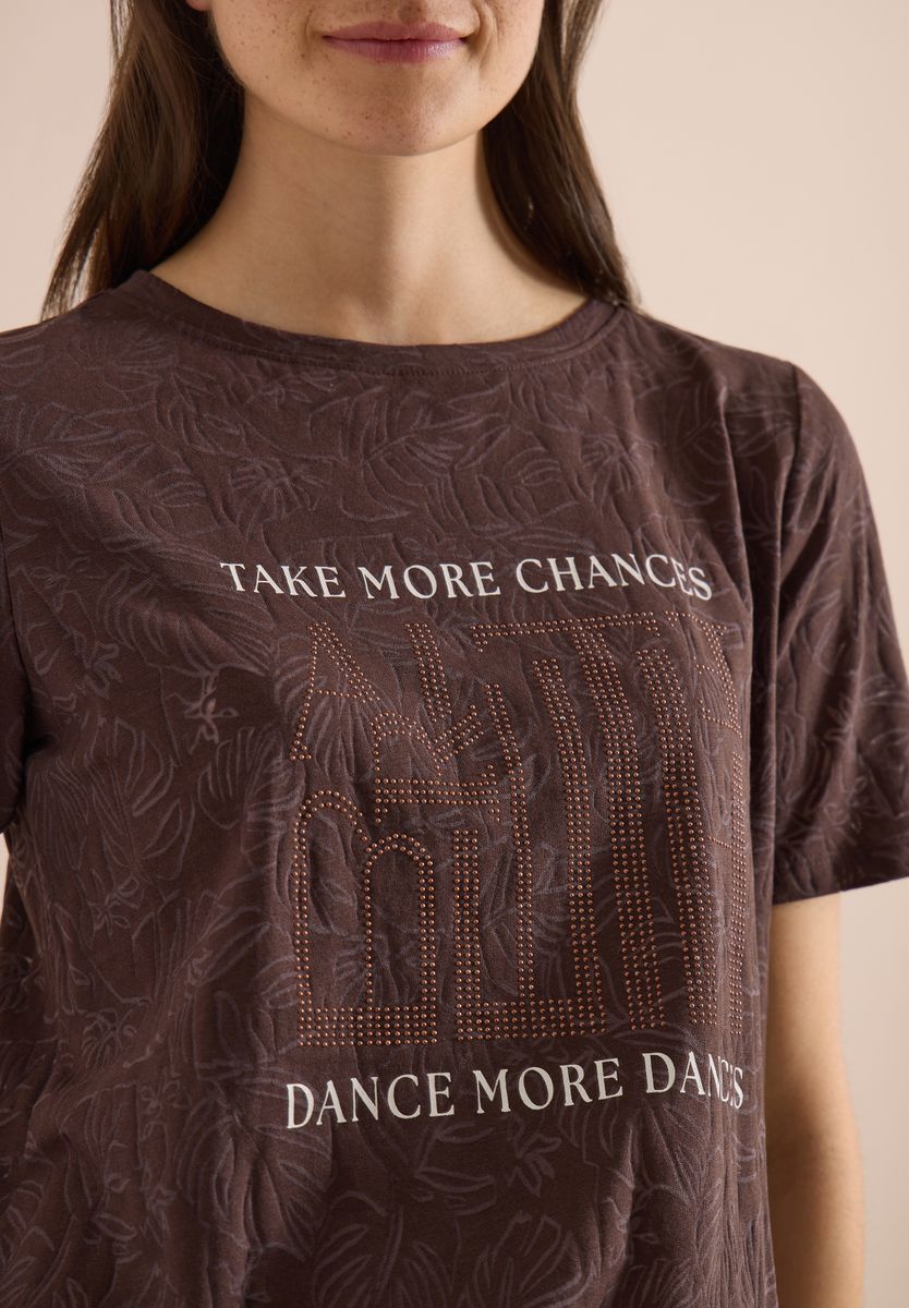 T-Shirt in Ausbrenner-Optik