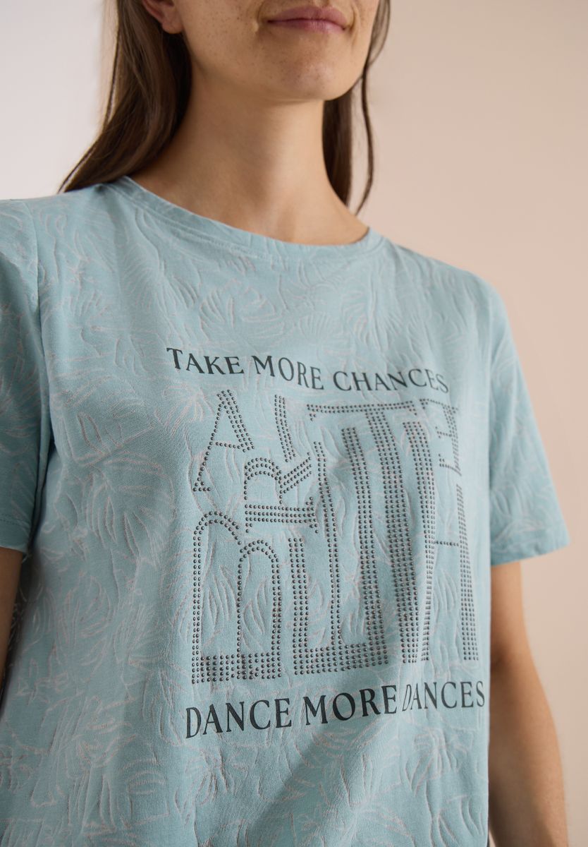 T-Shirt in Ausbrenner-Optik