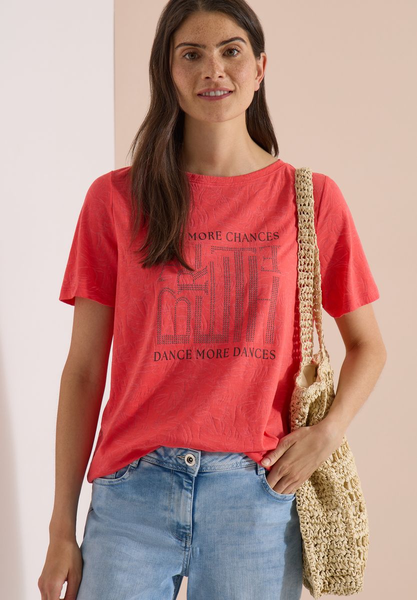 T-Shirt in Ausbrenner-Optik